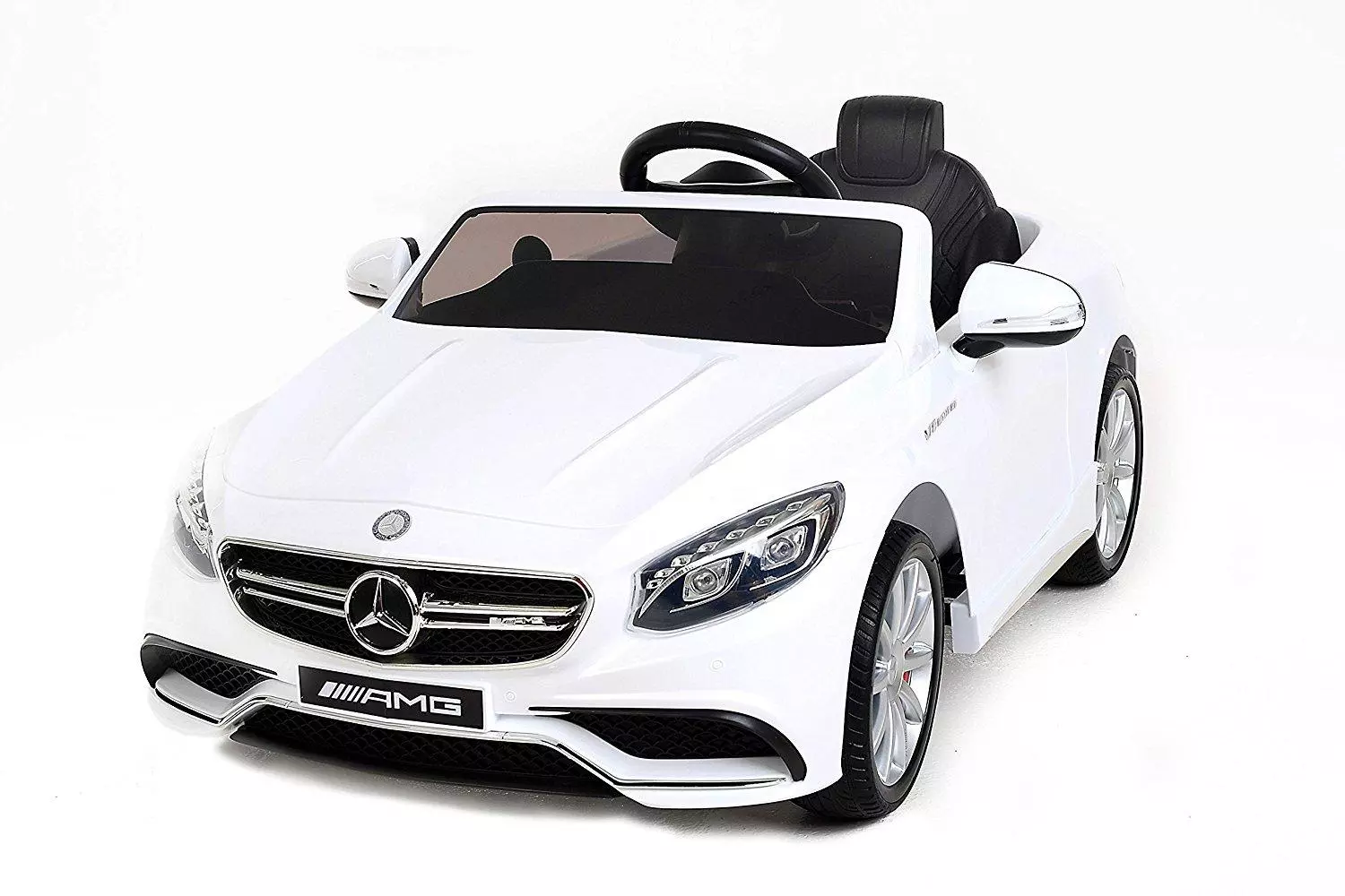 Радиоуправляемый детский электромобиль Mercedes-Benz S63 AMG 6V цвет белый