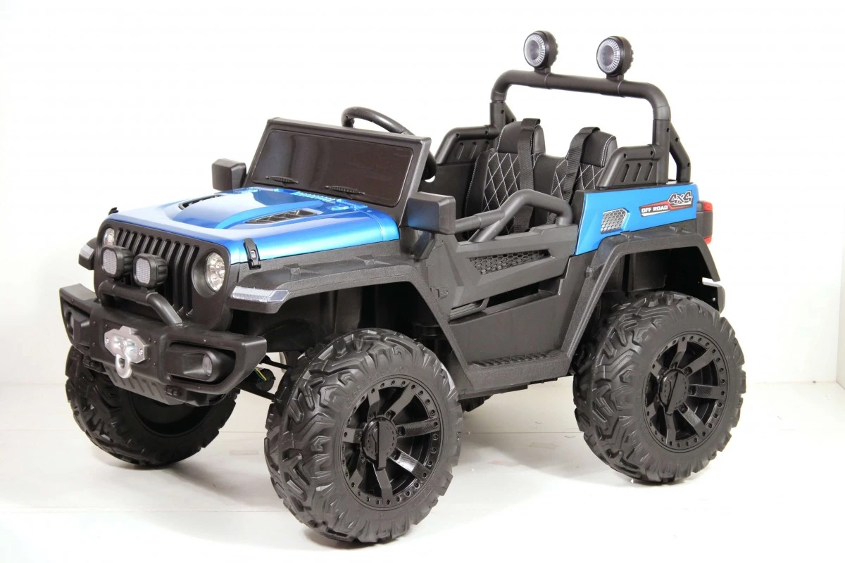 Детский электромобиль C555CC 4WD синий глянец
