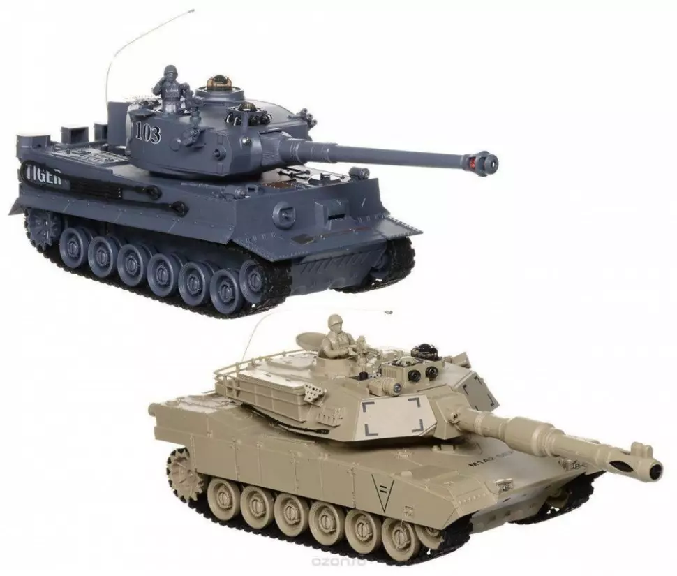 Радиоуправляемый танковый бой Tiger + Abams 1:28 - ST99822