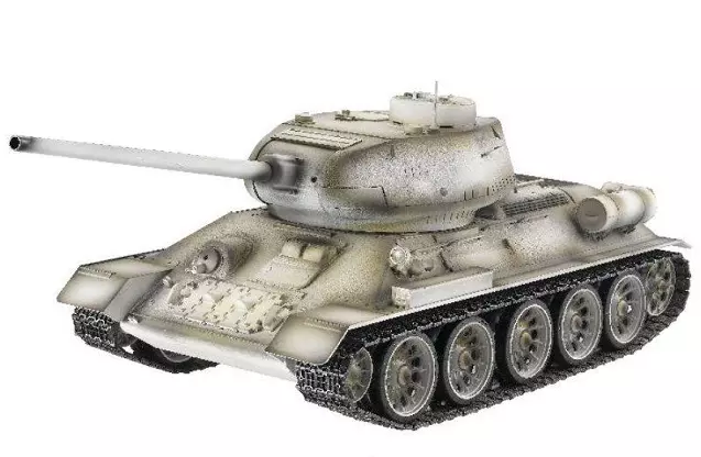 Радиоуправляемый танк Taigen Russia T34-85 Winter Camouflage Edition масштаб 1:16 ИК-управление - TG3909-1S-IR