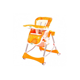 Детcкий стульчик для кормления BabyOne (оранжевый)