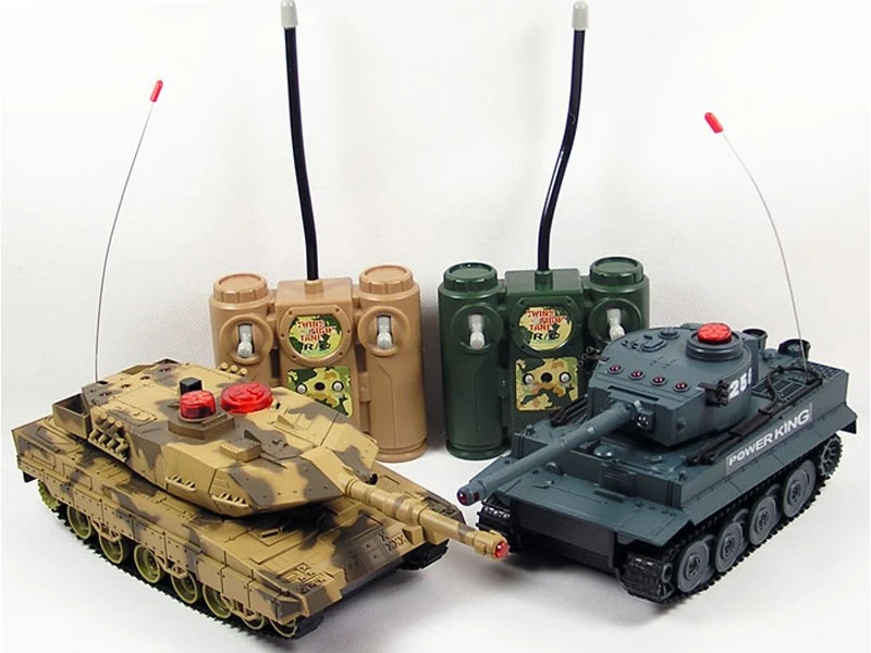 Радиоуправляемый танковый бой Huan Qi Tiger + Leopard 1:32 2.4GHz - HU508-10