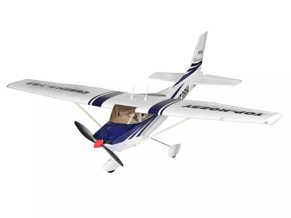 Радиоуправляемый самолет TOPrc 400 Class Cessna PNP синий белый - top004B