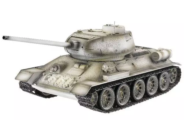 Радиоуправляемый танк Taigen Russia T34-85 Winter Camouflage Edition масштаб 1:16 2.4G - TG3909-1S