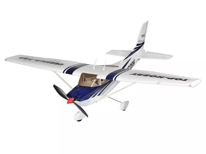 Радиоуправляемый самолет Top RC Cessna 182 400 class синяя 965мм RTF 2.4G - top004C