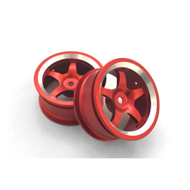 A2555-R Алюминиевые диски красные для Remo Hobby Rocket 1/16