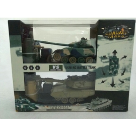 Танковый бой на радиоуправлении 1/28 ZTZ99 vs M1 Abrams