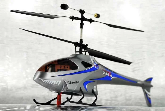 Радиоуправляемый вертолет E-SKY Lama V4 RTF серый - 000009