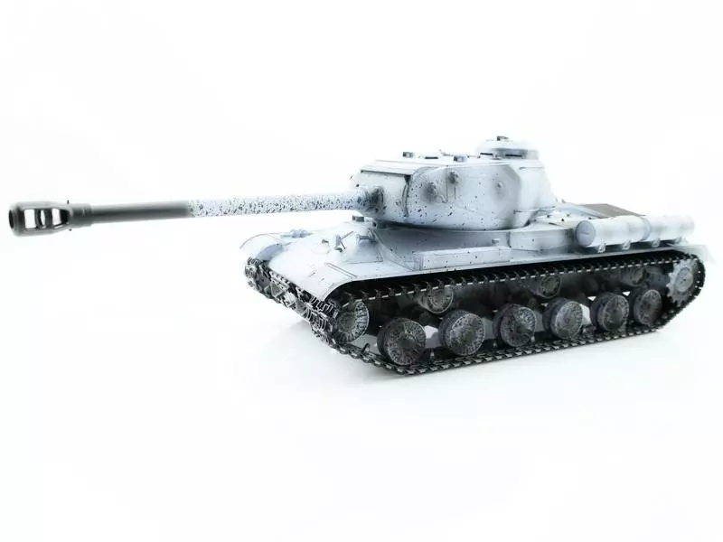 Радиоуправляемый танк Taigen ИС-2 модель 1944 СССР для ИК танкового боя, зимний RTR масштаб 1:16 2.4G - TG3928-1S-IR