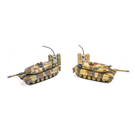 Радиоуправляемый танковый бой Huan Qi Abrams + Leopard 1:24 - HU558