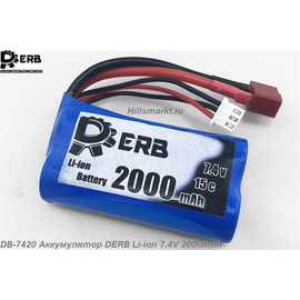 DB-7420 Аккумулятор DERB Li-ion 7.4V 2000mAh для HSP Magician 1:18