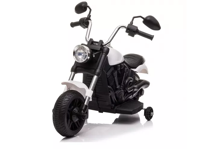 Детский электромотоцикл с надувными колесами Jiajia 8740015-White
