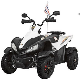 Детский электроквадроцикл Dongma ATV 12V с кожаным сиденьем - DMD-268A-LUX-WHITE