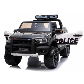 Детский электромобиль Ford Ranger Raptor Police с мигалками - DK-F150RP-BLACK-PAINT