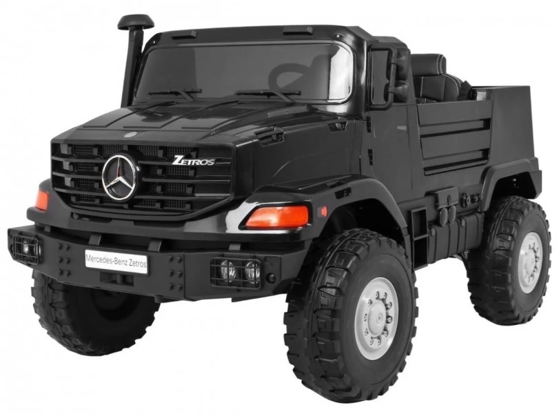 Детский электромобиль грузовик Mercedes-Benz Zetros 2WD - BDM0916-BLACK