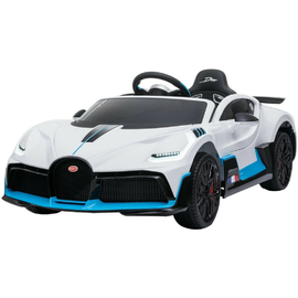 Детский электромобиль спорткар Bugatti Divo 12V - WHITE - HL338