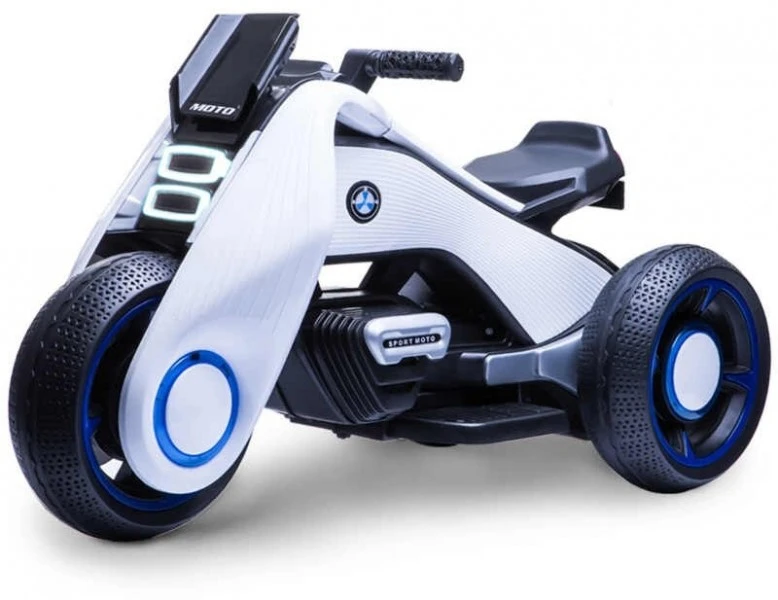 Детский электромотоцикл BMW Vision Next 100 Mini (трицикл) - BQD-6199-WHITE