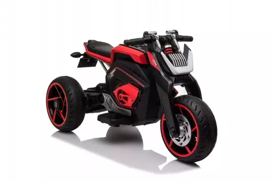 Детский трицикл X222XX красный 12V подсветка колес