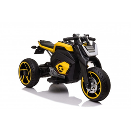 Детский трицикл X222XX желтый 12V подсветка колес