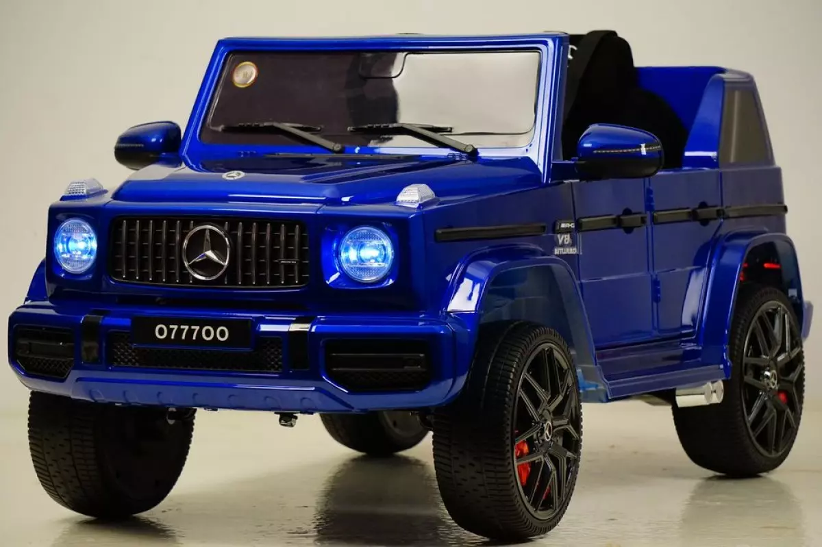Детский электромобиль Mercedes-AMG G63 (O777OO) синий глянец
