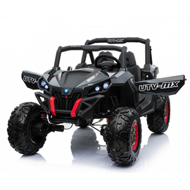 Двухместный полноприводный электромобиль Black Carbon UTV-MX Buggy 12V - XMX603-BLACK-PAINT