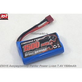 E9315 Аккумулятор Panter Power Li-ion 7.4V 1500mAh для Remo Hobby Dingo 1/16