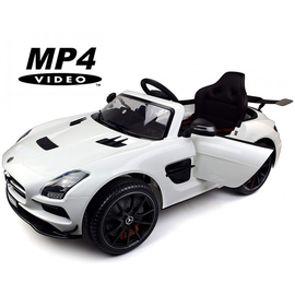 Электромобиль Mercedes-Benz SLS AMG White - SX128-WHITE-MP4