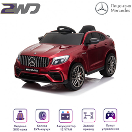 Электромобиль Mercedes-Benz GLC 63 AMG 12V - QLS-5688-RED-PAINT