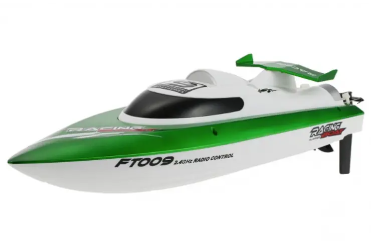 Катер на радиоуправлении Racing Flipped Boat (2.4G, 46 см, до 30 км/ч) Fei Lun FT009-GREEN