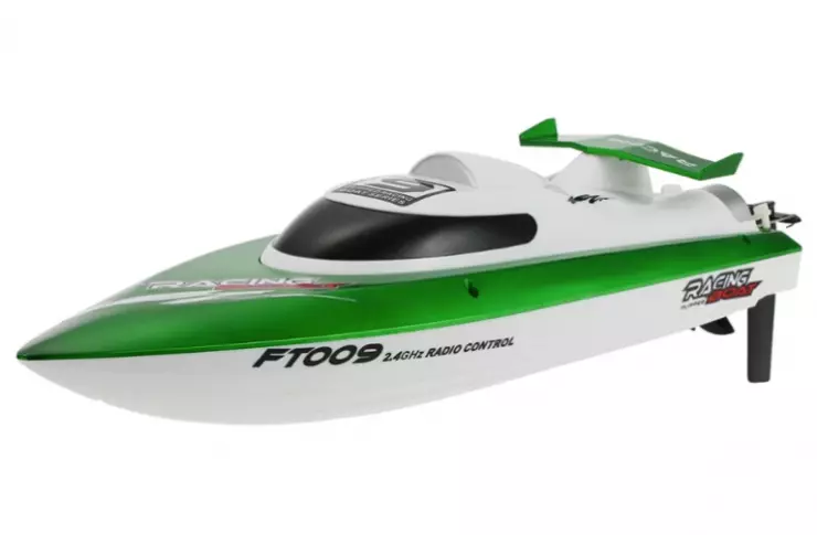 Катер на радиоуправлении Racing Flipped Boat (2.4G, 46 см, до 30 км/ч) Fei Lun FT009-GREEN