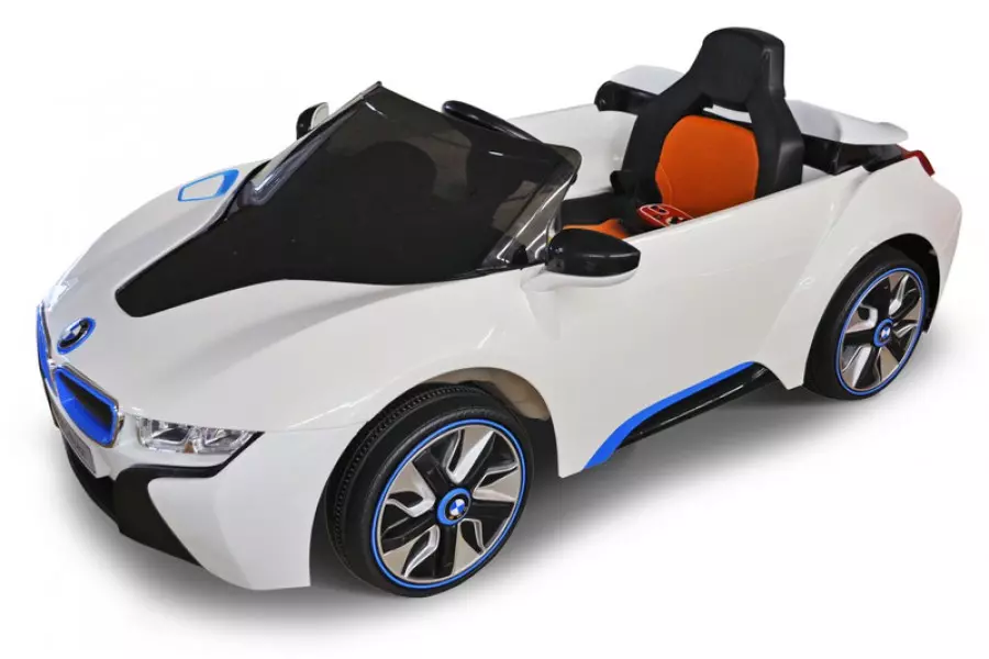 Радиоуправляемый детский электромобиль JE168 BMW i8 Concept 12V цвет белый