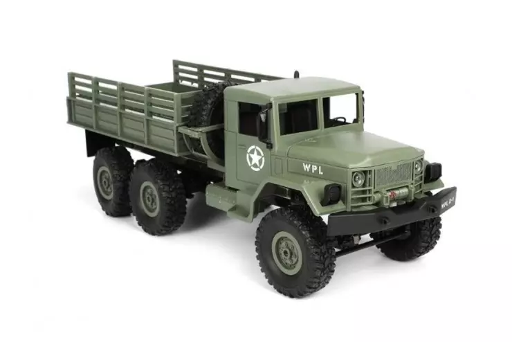 Радиоуправляемый грузовик Army Truck 6WD RTR масштаб 1:16 2.4G WPL WPLB-16-Green