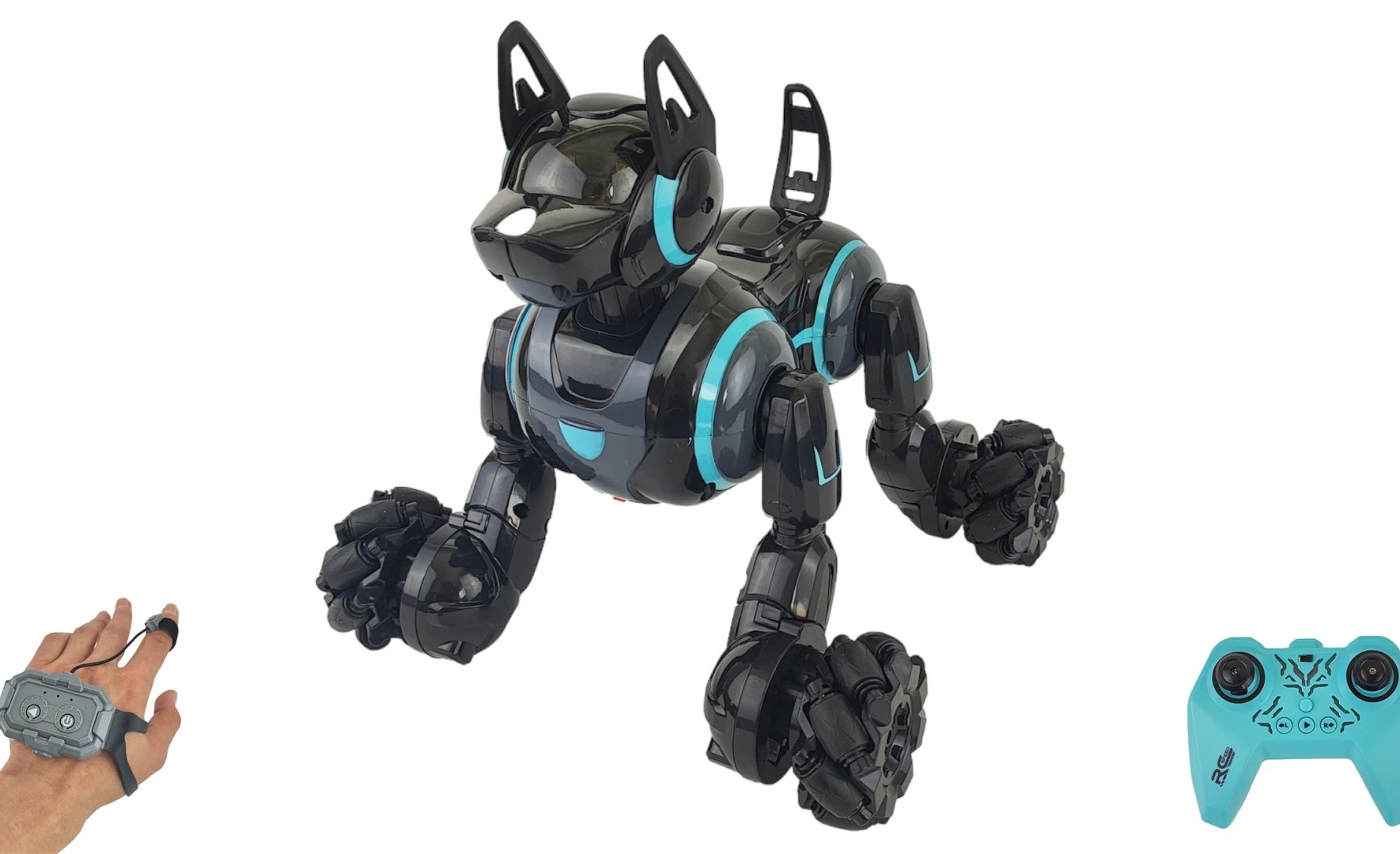 Трюковая робот собака перевертыш Speedy Dog (Управления пультом и жестами) CS Toys 666-800A-BLACK