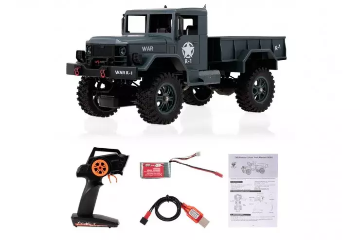 Внедорожник 1/12 4WD электро - Army Truck (2.4 гГц) WL Toys wlt-124301-green