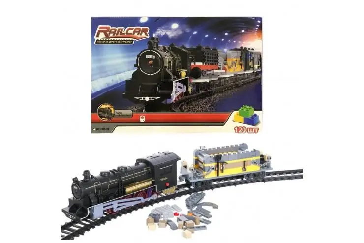 Детская железная дорога Railcar (120 деталей, на батарейках)