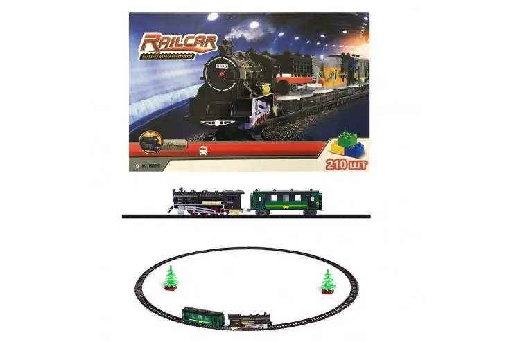 Детская железная дорога Railcar (210 деталей, на батарейках)