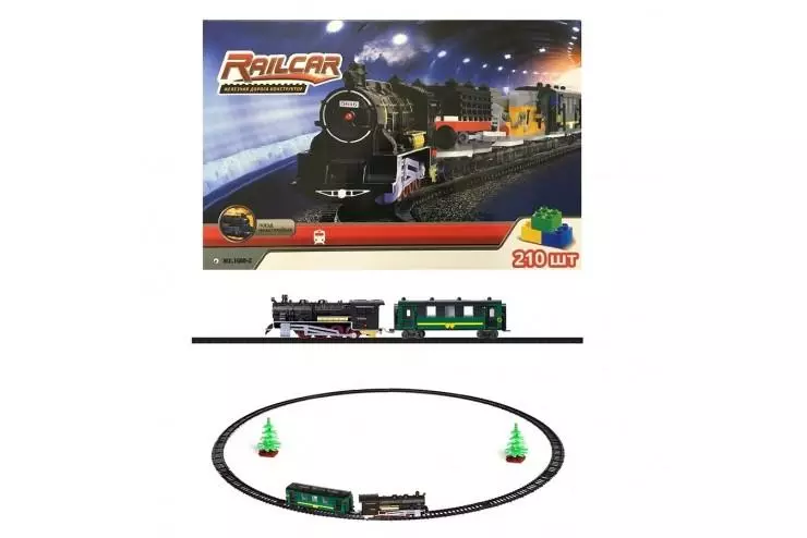 Детская железная дорога Railcar (210 деталей, на батарейках)