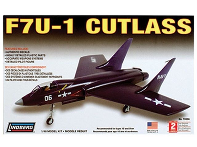 Склеиваемая модель Hawk Lindberg 1/48 F7 U1 Cutlass