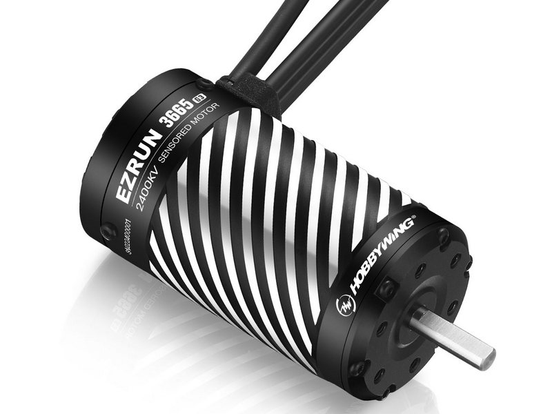 Бесколлекторный мотор Hobbywing EZRUN-3665SD-2400KV-BLACK-G3 (5.00/16.5мм, 1/10) бессенсорный