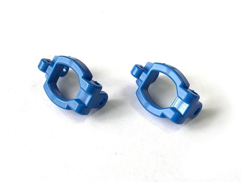 Капролоновые держатели поворотных кулаков для Remo Hobby 1/16, синие, тюнинг (2 шт)
