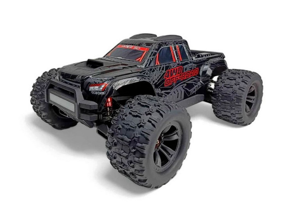 Радиоуправляемый монстр MJX Hyper Go 10208 V2 (черный) Brushless 4WD 2.4G LED 1/10, без ЗУ и акб