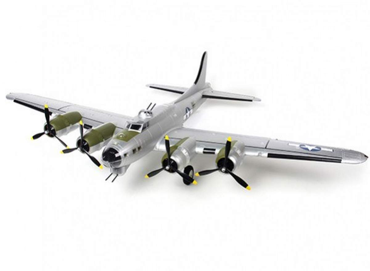 Радиоуправляемый самолет Top RC B17 серебристый 1875мм PNP