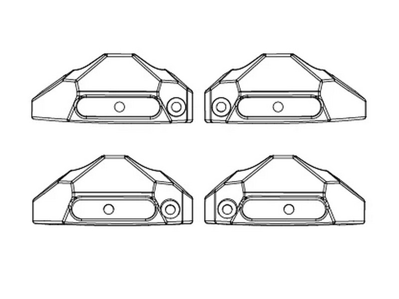 Защитные пластины амортизаторов для автомоделей MJX 10208