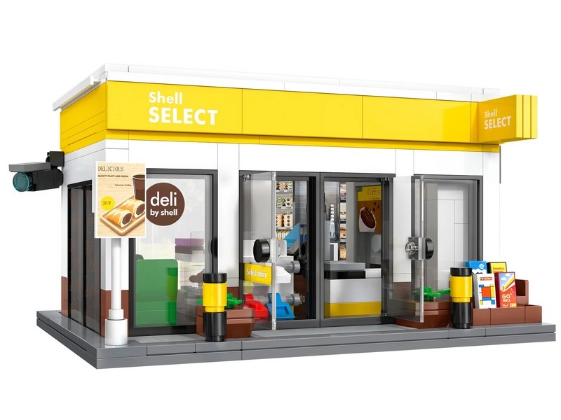 Конструктор CaDA минимаркет Shell Select (303 детали)