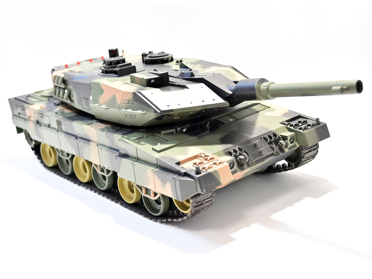 Радиоуправляемый танк Heng Long HL3809-01 1/24 Leopard A5, стреляет шариками, RTR