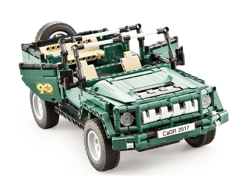 Р/У конструктор CaDA Technic Военный джип (561 деталь)