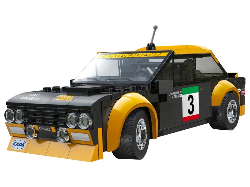 Радиоуправляемый конструктор CaDA спортивная машинка Fiat Abarth 131 1/24 (216 деталей)