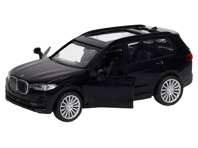 Машина "АВТОПАНОРАМА" BMW X7, 1/44,, черный, инерция, откр. двери, в/к 17,5*12,5*6,5 см