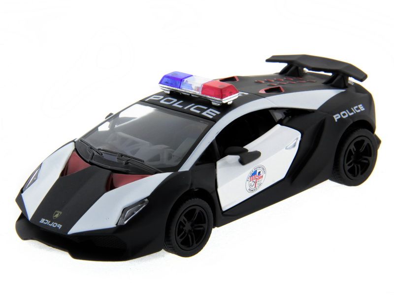 Машина Kinsmart 1:40 Lamborghini Police Sesto Elemento в асс. инерция (1/12шт.) б/к