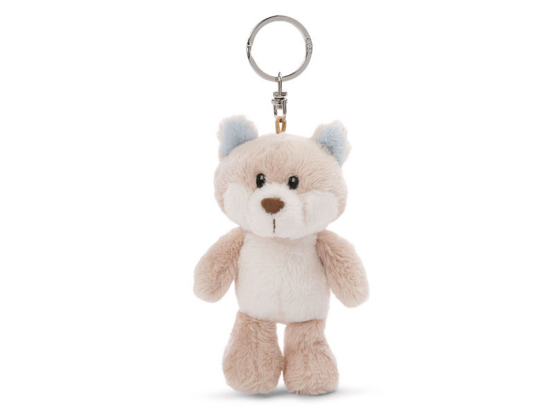 Мягкая игрушка NICI Снежная лиса, брелок 10 см